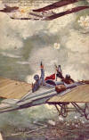 Kampf deutscher und französischer Aviatiker 9.Okt. 1914